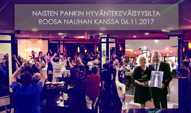 Naisten Pankin hyväntekeväisyysilta.