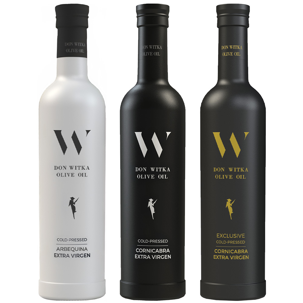 Arbequina 500ml, Cornicabra 500ml ja Cornicabra Exclusive 500ml