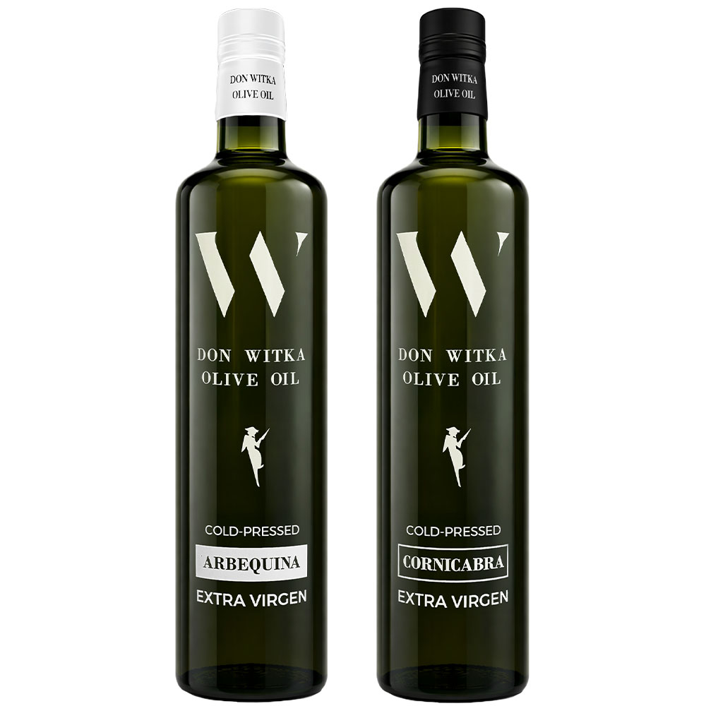 Arbequina 750ml ja Cornicabra 750ml